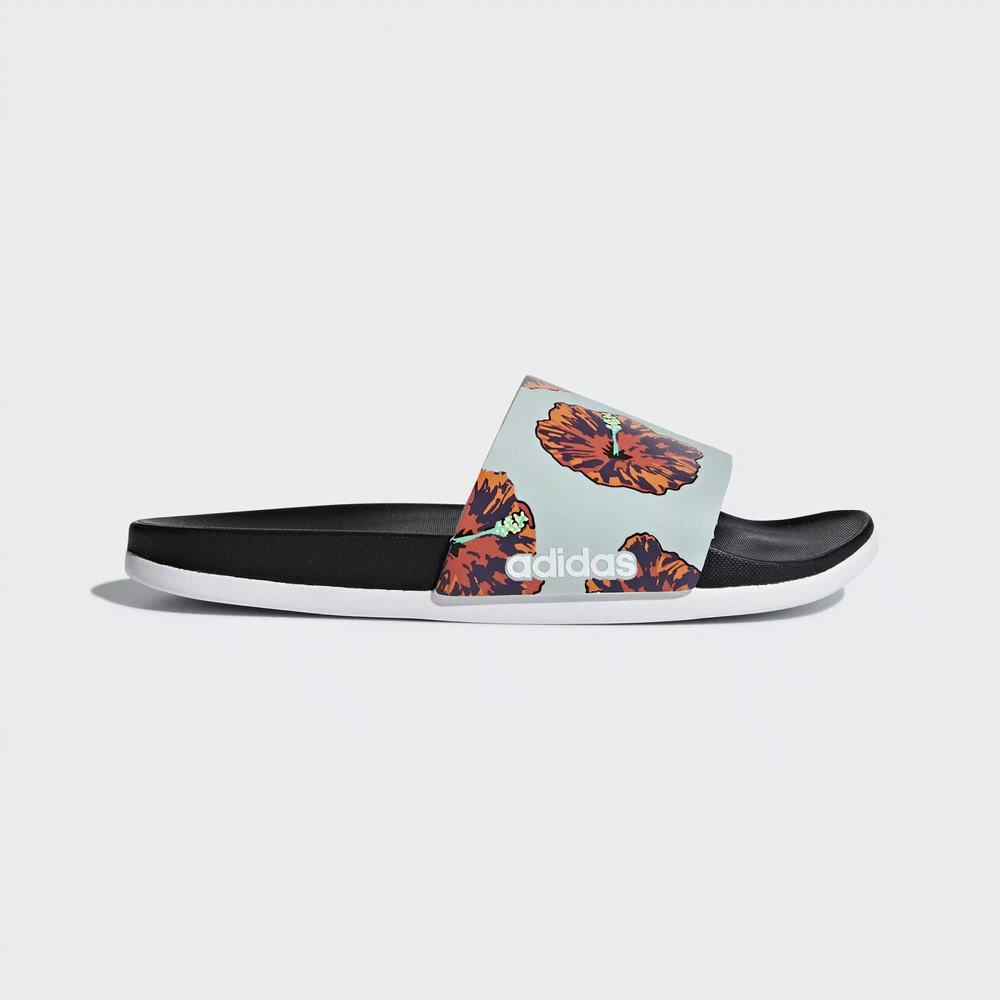 Adidas Adilette Cloudfoam Plus Graphic Chanclas Negros Para Mujer (MX-83142)